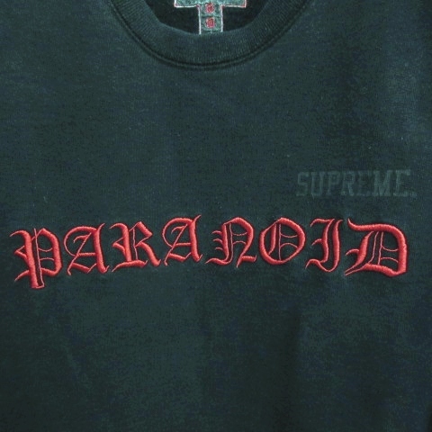 シュプリーム SUPREME 16SS Black Sabbath Paranoid Crewneck ブラック 