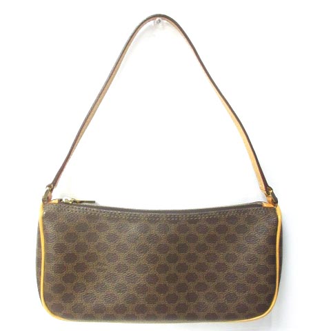 セリーヌ CELINE アクセサリーポーチ ショルダー バッグ マカダム柄  