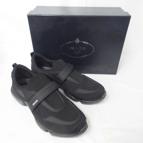 未使用品 プラダ PRADA 18AW 20G064 Cloudbust Knit Trainer ベルクロ 