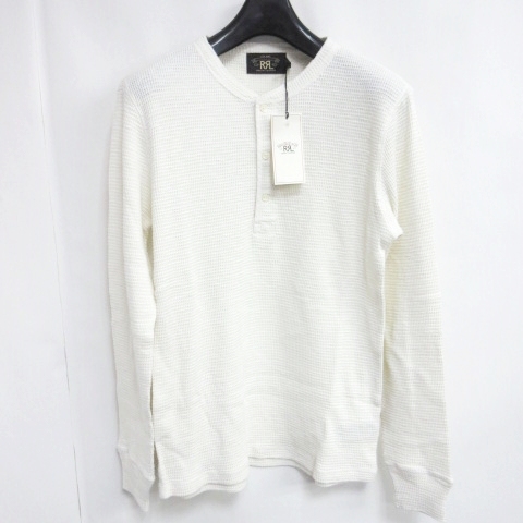 未使用品 ダブルアールエル RRL ワッフル ロンT Tシャツ ヘンリー  