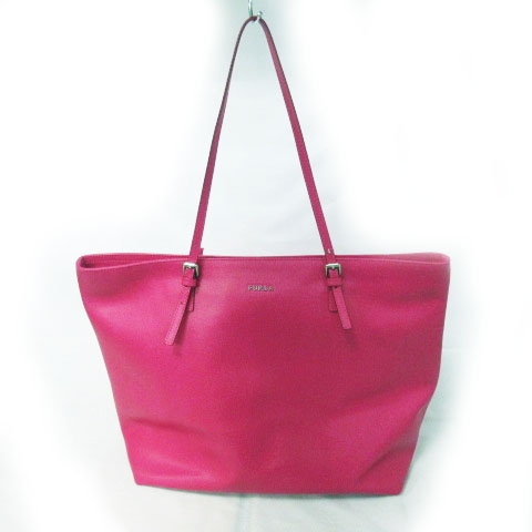 フルラ FURLA トートバッグ ショルダーバッグ ロゴ デザイン ピンク  