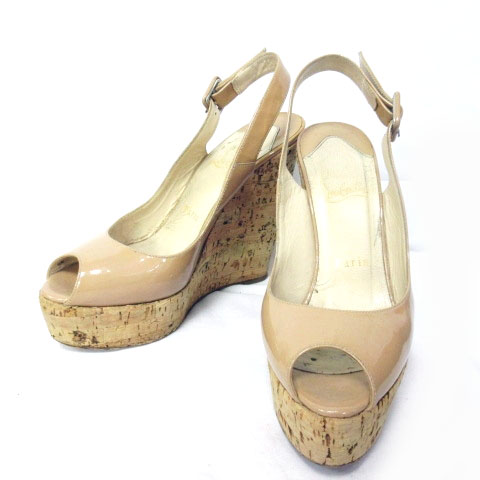 クリスチャンルブタン Christian louboutin サンダル コルク ウェッジ 