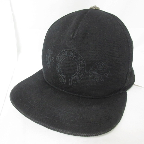 CHROME HEARTS 黒 スナップバックキャップ