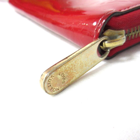 小物 LOUISVUITTON M90200 楽天市場】ルイヴィトン ヴェルニ ジッピーウォレット 赤 スリーズ