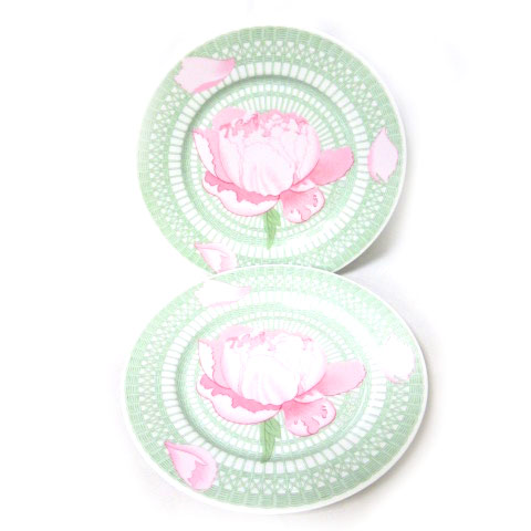 HERMES エルメス ピヴォワンヌ 花 皿 食器 5枚 レア 未使用 保管品