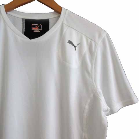 プーマ Puma カットソー 半袖 Tシャツ スポーツウェア ランニング トレーニング 白 M メンズ 098 ベクトルパーク