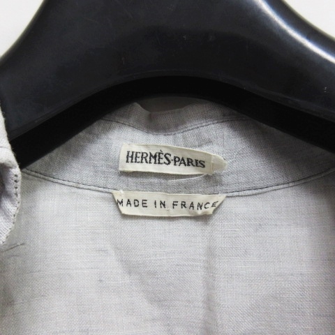 エルメス HERMES マルジェラ期 フランス製 ヴァルーズシャツ 開襟 