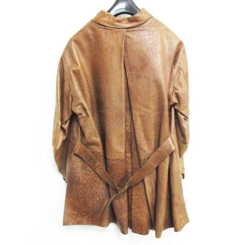 ヨウジヤマモト YOHJI YAMAMOTO レザーコート ジャケット 変形 