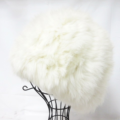 カシラ CA4LA 美品 ラビットファー100％ ロシア帽子 モコモコ ハット 