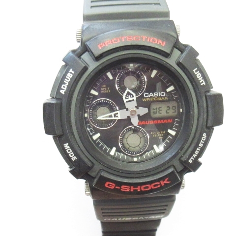 カシオジーショック CASIO G-SHOCK 腕時計 AW-571 ガウスマン 稼働品 