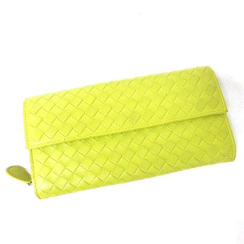 ボッテガヴェネタ Bottega Veneta 長財布 イントレチャート レザー 小銭入れあり フラップ 黄緑 グリーン系 1130 レディース 098 ベクトルパーク ボッテガヴェネタ Bottega Veneta 長財布 イントレチャート レザー 小銭入れあり フラップ 黄緑 グリーン系 1130 レディース 098 ベクトルパーク