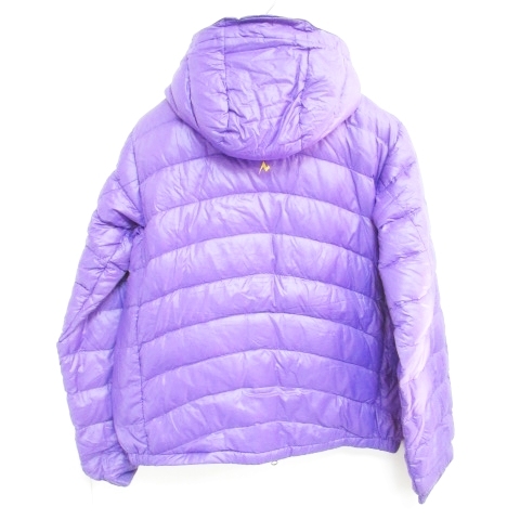 Marmot フード付きスキーウエア 紫と白の山柄 Marmot フード付きスキー