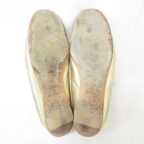 プラダ PRADA フラットシューズ バレエ パンプス ロゴ リボン