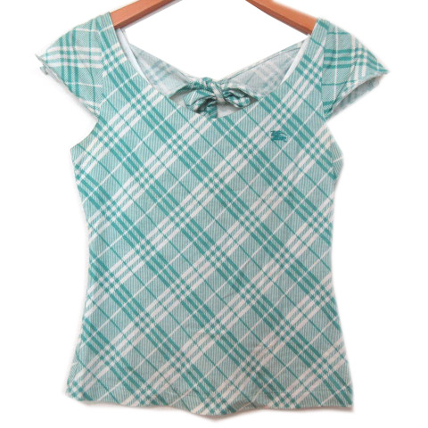 【人気沸騰】 BURBERRY バーバリーブルーレーベル BLUE カットソー LABEL トップス