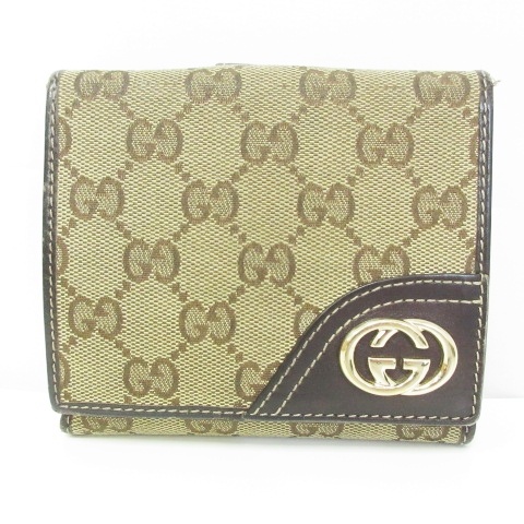 グッチ GUCCI 二つ折り財布 ウォレット GG柄 インターロッキング グッチ GUCCI 二つ折り財布 ウォレット GG柄 インターロッキング