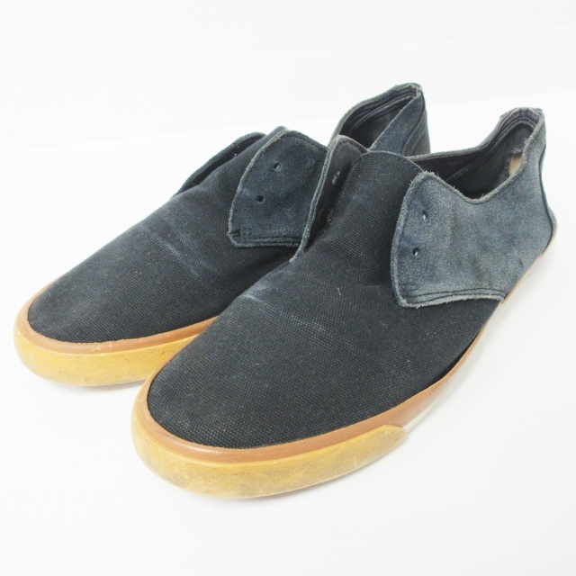 コムデギャルソンシャツ Comme Des Garcons Shirt スニーカー シューズ キャンバス 切替 スエード レザー 紺 ネイビー 系 28cm Ibs60 0625 メンズ 098 ベクトルパーク