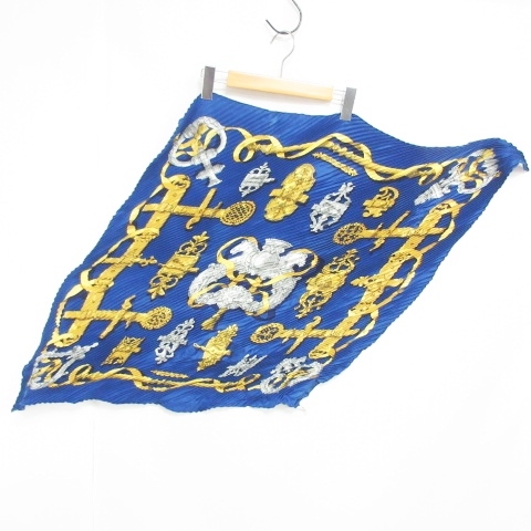エルメス HERMES カレプリセ FERRONNERIE 鉄細工 シルク プリーツ 