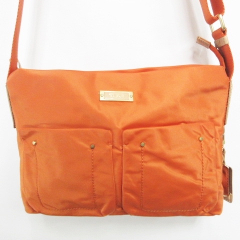 トゥミ Tumi 美品 ナイロン ショルダーバッグ 斜めがけ オレンジ 0715 Kkk1 レディース 098 ベクトルパーク