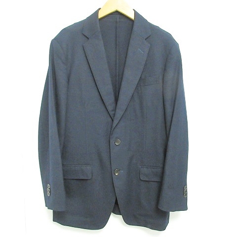 トゥモローランド Tomorrowland ウール ジャケット ブレザー シンプル カジュアル ビジネス ネイビー 紺 46 0817 メンズ 098 ベクトルパーク