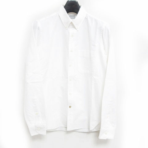 デラックス Deluxe Clothing ボタンダウンシャツ シャツ オックスフォードシャツ 長袖 白 S 0817 メンズ 098 ベクトルパーク