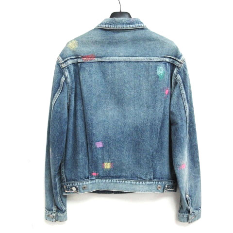 未使用品 ディオールオム Dior HOMME 19AW ボロ刺繍 デニムジャケット 