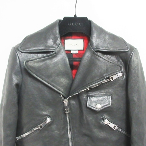 グッチ GUCCI Insect Biker Jacket スタッズ ライダースジャケット 