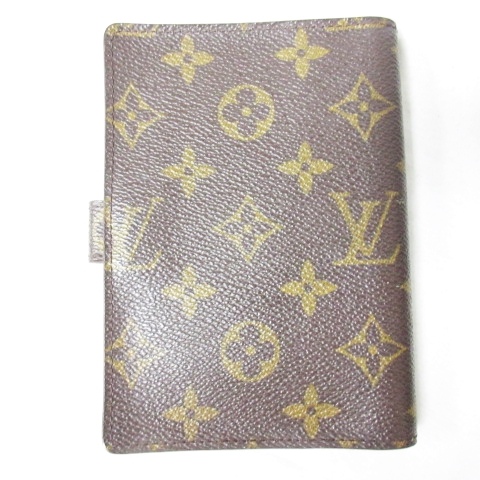 ルイヴィトン LOUIS VUITTON モノグラム アジェンダPM 手帳カバー 茶系