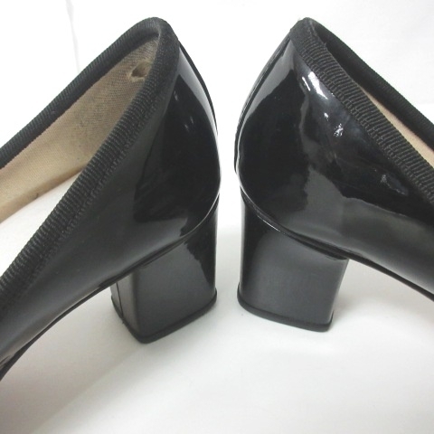 レペット パンプス 37 1/2 レディース 黒 エナメル（レザー
