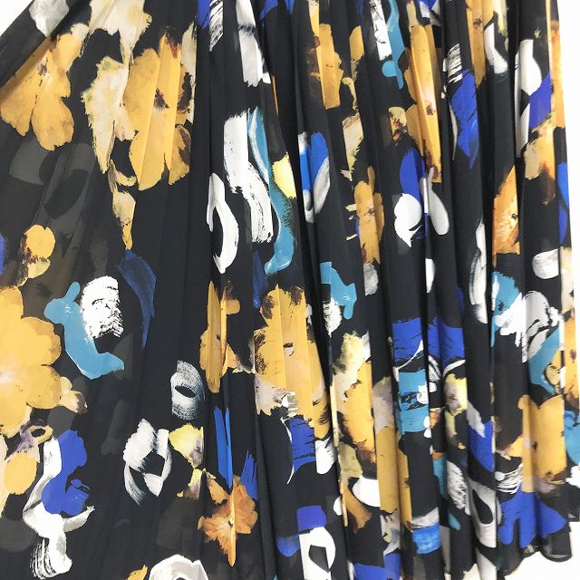 ポールスミス PAUL SMITH 花柄 フラワープリント プリーツ ロング 