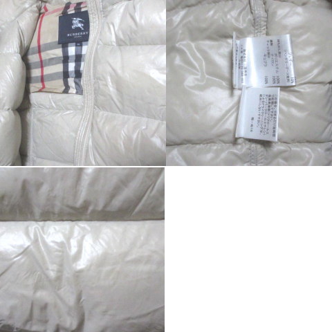 バーバリー ロンドン BURBERRY LONDON ダウンベスト ジップアップ
