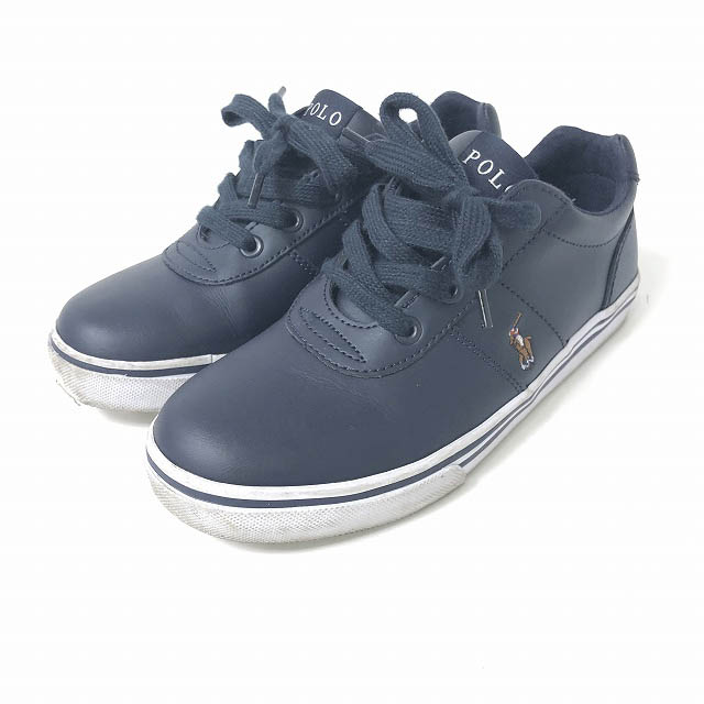 ポロ ラルフローレン Polo Ralph Lauren ポニーロゴ スニーカー 紺 ネイビー Usa3 約21 5cm 1124 レディース 098 ベクトルパーク