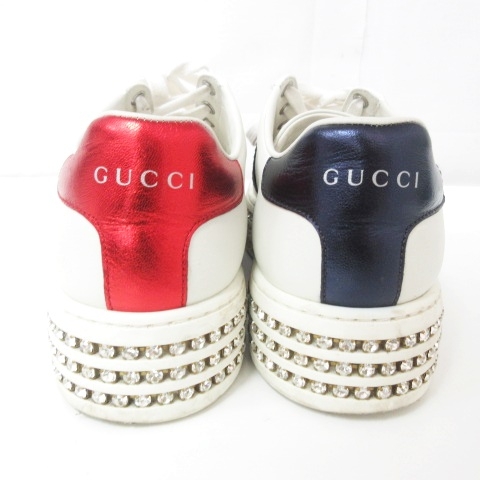 グッチ GUCCI ACE エース レースアップ 厚底 スニーカー 505995 