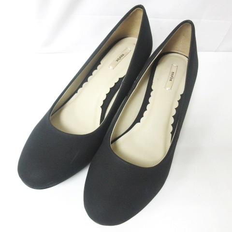 ランダ Randa ジュエルヒール パンプス ビジュー キラキラ ブラック 黒 L 03 レディース 098 ベクトルパーク