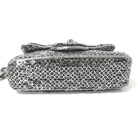 シャネル CHANEL ミニ ショルダーバッグ スパンコール チェーン