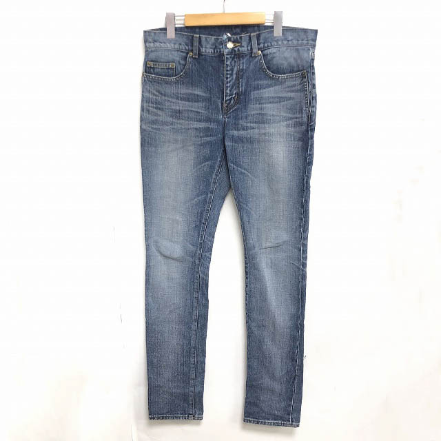 サンローラン パリ Saint Laurent Paris 17 18aw スキニーデニムパンツ ジーンズ ジーパン Universite 青 ブルー 31 1224 メンズ 098 ベクトルパーク