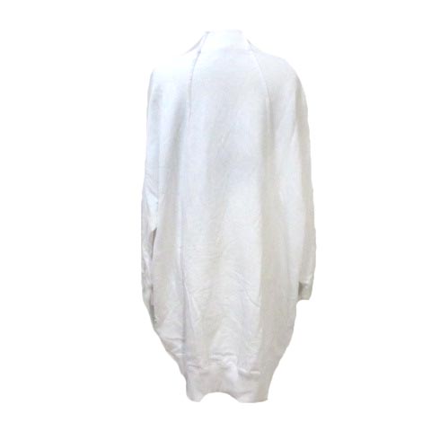 ディーゼル Diesel ワンピース ひざ丈 長袖 Copyright 19 スウェット 白 ホワイト Vネック Xs 170 80a コットン X レディース 098 ベクトルパーク