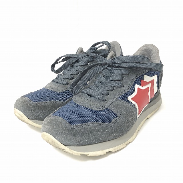 アトランティックスターズ Atlantic Stars スニーカー スエード 紺 赤 ネイビー レッド 1229 メンズ 098 ベクトルパーク