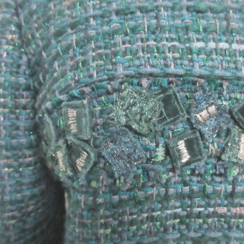 在庫一掃最安挑戦 シャネル Chanel 12a ツイード ワンピース ひざ丈 長袖 パッチワークモチーフ デザイン P443v 40 人気の Sylvaniatownshippolice Com