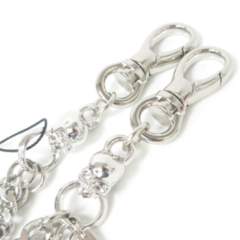 マスターマインド Mastermind Japan Mastermind World 3連 ウォレットチェーン スカルモチーフ キーチェーン シルバー 系 Mw19s03 Ac001 1 0125 メンズ 098 ベクトルパーク