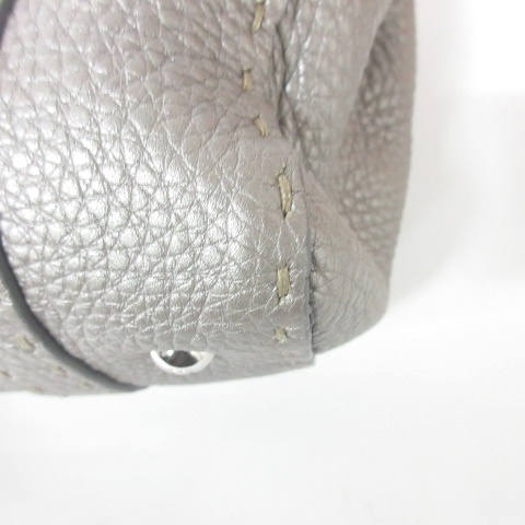 フェンディ FENDI セレリア ミニリンダ ハンドバッグ シボレザー ロゴ  