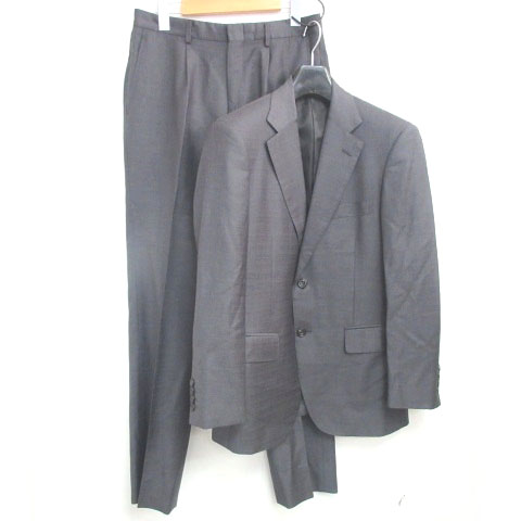 アクアスキュータム Aquascutum Primeline スーツ 上下 セットアップ 半裏地 シルク混 グレー 90a4 04 メンズ 098 ベクトルパーク