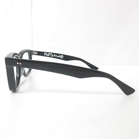 Metronome 黒縁 眼鏡 メガネ 伊達メガネ フレーム ウェリントン Lefty The Right 大きめ 56 22 148 0210 メンズ 098 ベクトルパーク