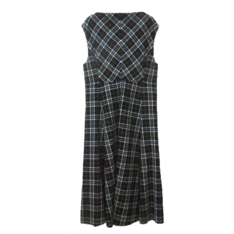 ザラウーマン Zara Woman ワンピース ロング マキシ丈 ノースリーブ チェック ボートネック Xl 175 100a 大きいサイズ 緑 黒 黄 白 グリーン ブラック イエロー ホワイト X レディース 098 ベクトルパーク