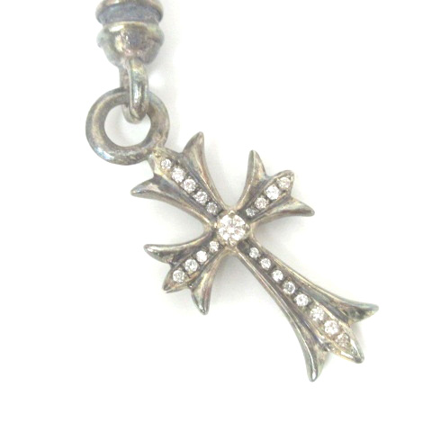 クロムハーツ CHROME HEARTS タイニー CHクロス付 携帯ストラップ 