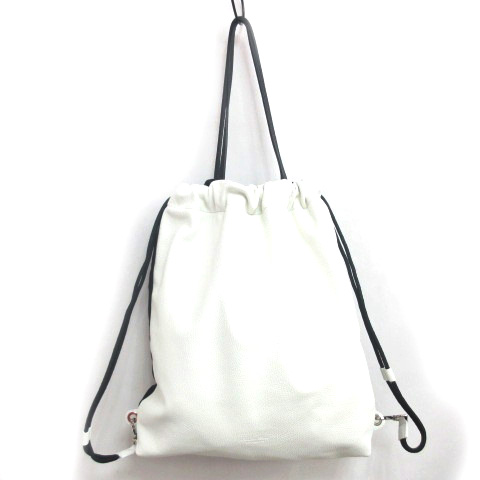 未使用品 アンドレア ロッシ Andrea Rossi トートバッグ リュックサック 2way ナイロン レザー 白 黒 0316 メンズ 098 ベクトルパーク