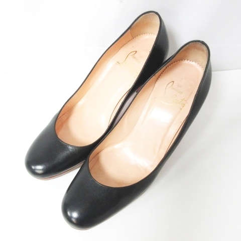 クリスチャンルブタン Christian louboutin パンプス ウッドヒール 