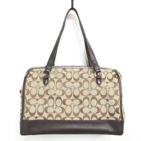 コーチ COACH 美品 F31921 シグネチャー トートバッグ ハンドバッグ 