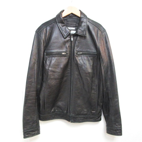 カルバンクライン CALVIN KLEIN BODY FIT レザー ジャケット 