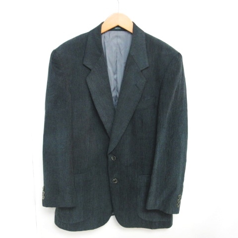 カルヴェン Carven シルク100 テーラードジャケット ブレザー 2b モスグリーン 90 A 0519 メンズ 098 ベクトルパーク