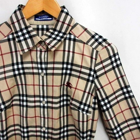 バーバリーブルーレーベル BURBERRY BLUE LABEL ノバチェック シャツ 